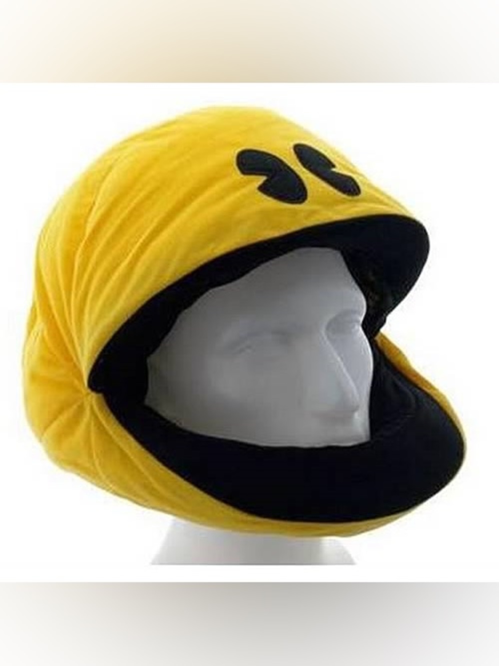 Pac Man Plush Namco Cap Costume Head CHOMP HAT OFFICIAL RARE Pac-Man